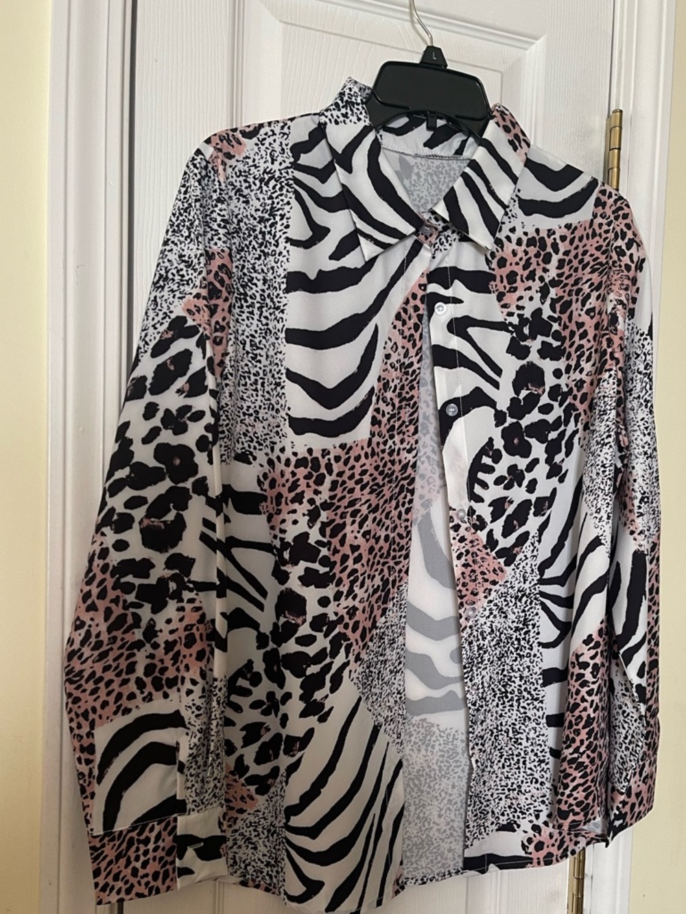 African print blouse